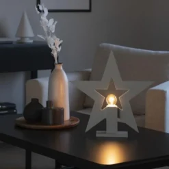 Adventsstjerne på fot 35 cm