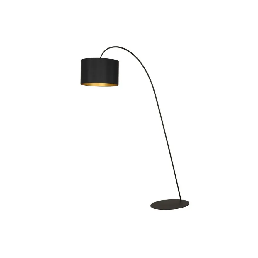 Alice gulvlampe - Svart/Gullfarget