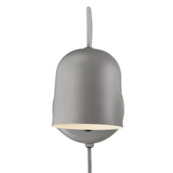 Angle vegglampe med USB - Grå