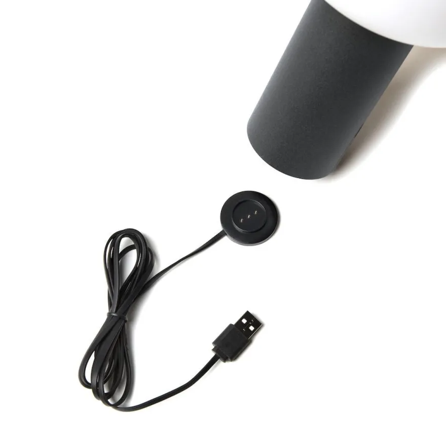 Antibes oppladbar bordlampe 2700/3000/4000K og RGB IP54 Dimbar - Antrasitt grå