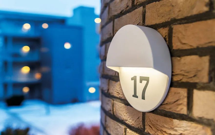 Arlon round vegglampe utendørs 10W 2700 Kelvin IK10 IP65 - Dimbar