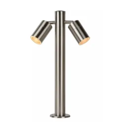 Arne pullert utendørs 2 arm IP44 GU10 50 cm - Satin Krom