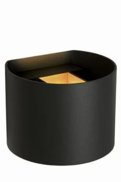 Axi round vegglampe opp/ned baderom IP54 6 watt 2700 Kelvin - Svart
