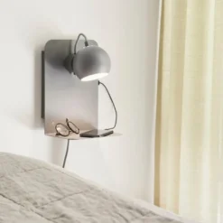 Ball vegglampe m/USB