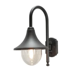 Bari vegglampe ned - Svart