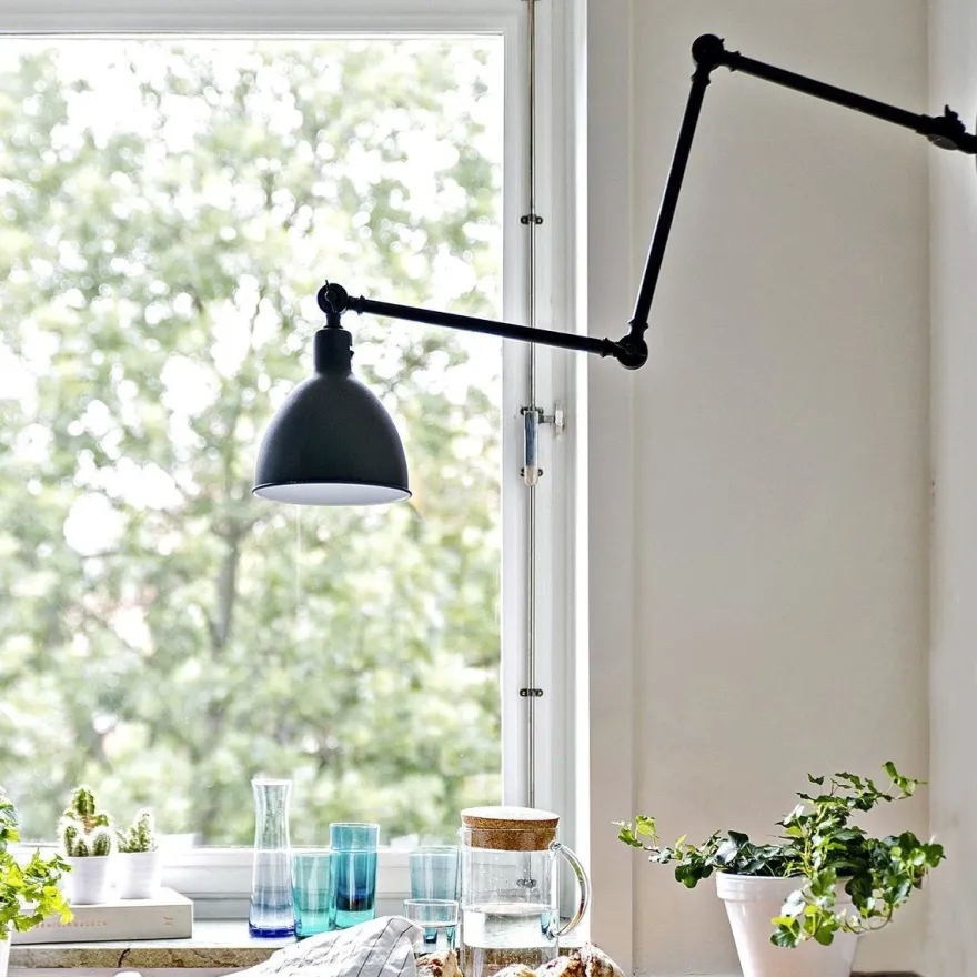 Bazar vegglampe Svart