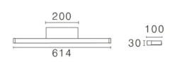 Bliz vegglampe baderom CS 2700/3000K 13,2W IP44 Dimbar - Svart