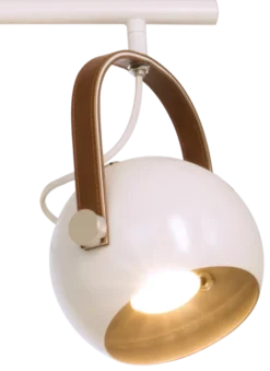 Bow taklampe - Hvit/Brun