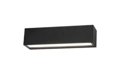 Brick vegglampe utendørs opp/ned IP65 3000K 14,6W Dimbar - Svart
