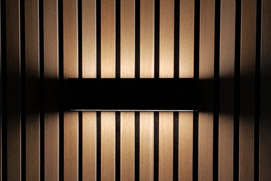 Brick vegglampe utendørs opp/ned IP65 3000K 14,6W Dimbar - Svart