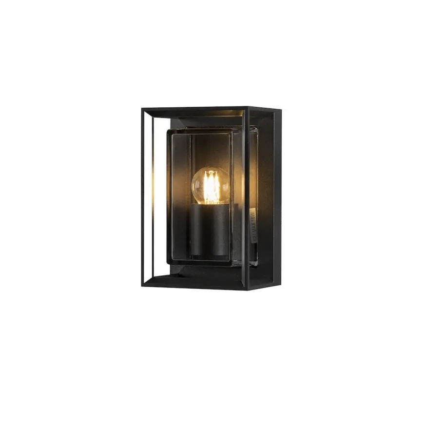 Brindisi mini vegglampe utendørs IP54 E27 - Svart