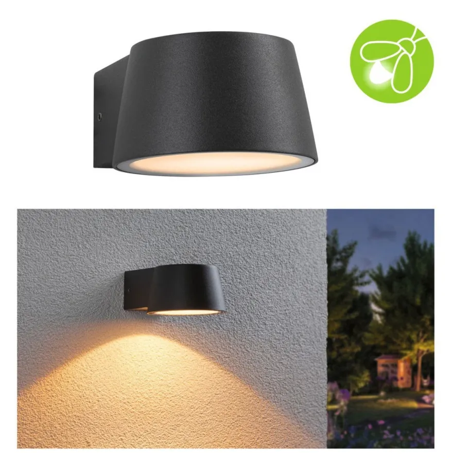 Capea vegglampe utendørs IP44 6W 2200 Kelvin