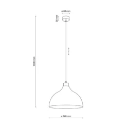 Cap takpendel 34 cm