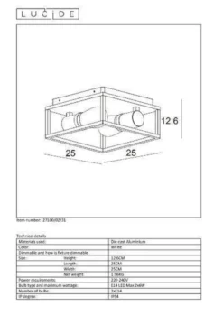 Carlyn taklampe baderom IP54