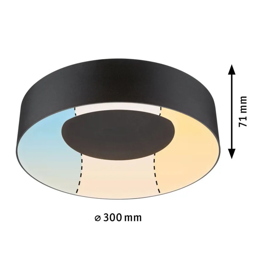 Casca taklampe 30 cm 16W IP44 3000-6500 Kelvin 1500 lumen- 3-step moodmaker