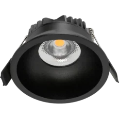Ceto Mini Fixed lavtbyggende downlight 7W 2700K Dimbar IP44 - Svart