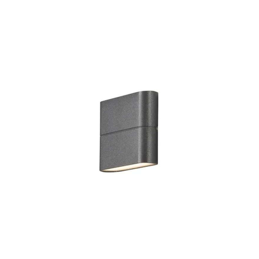 Chieri vegglampe 2x3W LED - Mørk grå