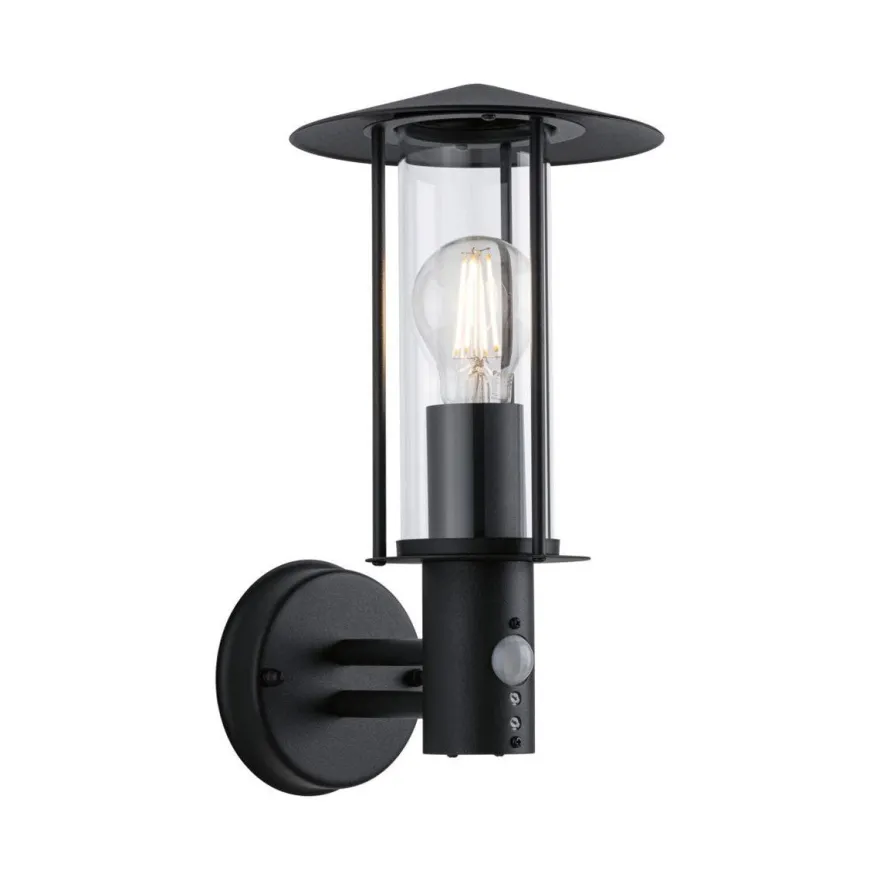 Classic vegglampe opp utendørs IP44 - Med bevegelsessensor