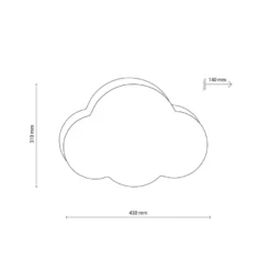 Cloud mini tak/vegglampe