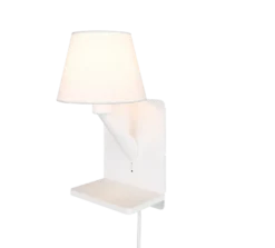 Comfort vegglampe med USB