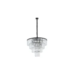 Cristal Lysekrone L - Svart