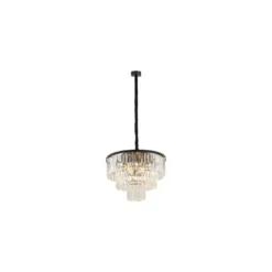 Cristal Lysekrone M - Svart
