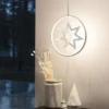 Dekorasjon med stjerne dimbar - Hvit
