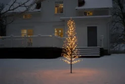 Dekorasjonstre 210 cm med 504 LED amber farget IP44 utendørs