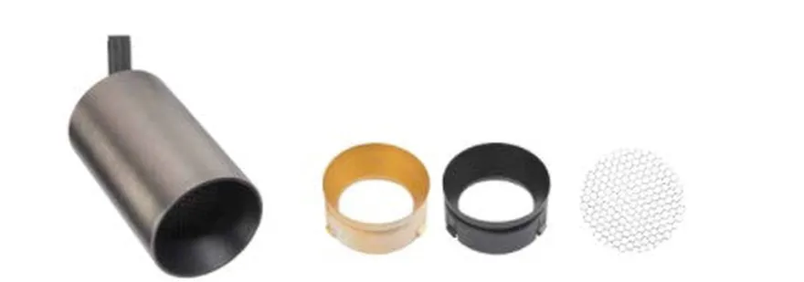 Designline Tube Pro komplett 1.9 meter spotskinne med 3 spotter GU10 - Svart/Titanium