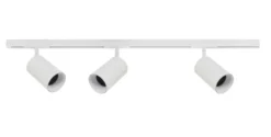 Designline Tube Pro komplett 1 meter spotskinne med 3 spotter GU10 - Hvit