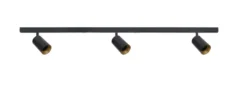 Designline Tube Pro komplett 1.9 meter spotskinne med 3 spotter GU10 - Svart
