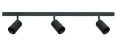 Designline Tube Pro komplett 1 meter spotskinne med 3 spotter GU10 - Svart