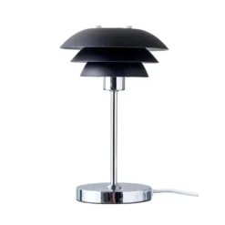 DL16 bordlampe - Krom/Svart