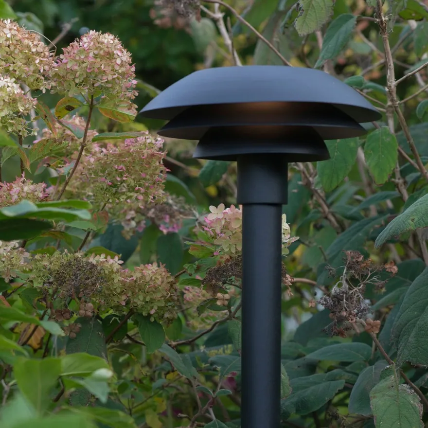 DL31 utendørs stolpe 100 cm IP44 - Svart