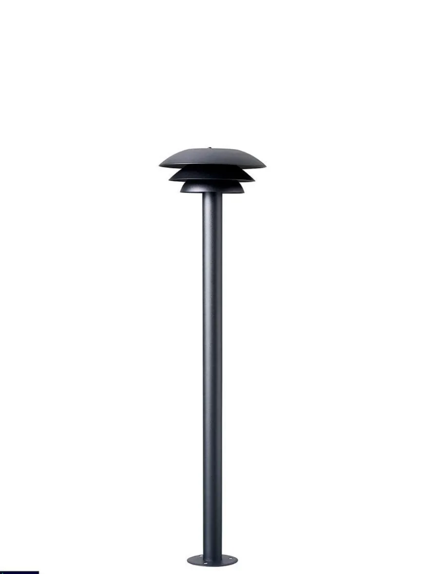 DL20 utendørs stolpe 80 cm IP44 - Svart