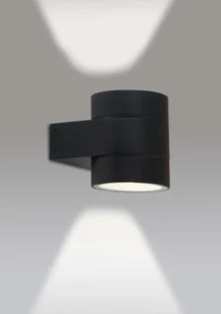 Dolio W90 vegglampe utendørs opp/ned 2x4,2W 3000K IP65 Dimbar - Svart