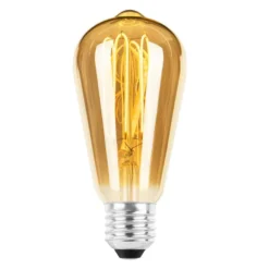 Ecolux E27 lantern ultra tynn spiral filament LED 4W 2200K 64 mm dimbar - Amber