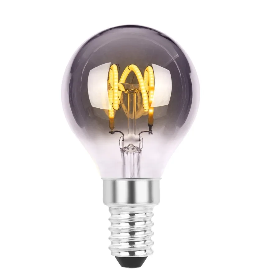 Ecolux E14 Spiral filament 4W 2700K 45 mm dimbar - Smoke