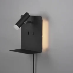 Element vegglampe - Svart