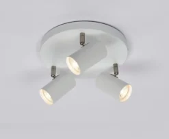 Era taklampe med 3 spotter - Hvit