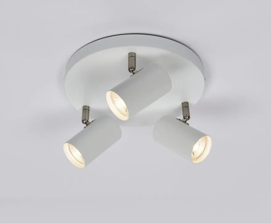 Era taklampe med 3 spotter - Hvit