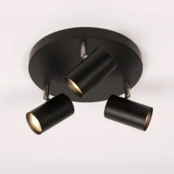 Era taklampe med 3 spotter - Svart