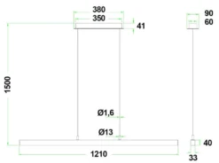 Era 1200 takpendel 22W 2700 Kelvin RA90 dimbar