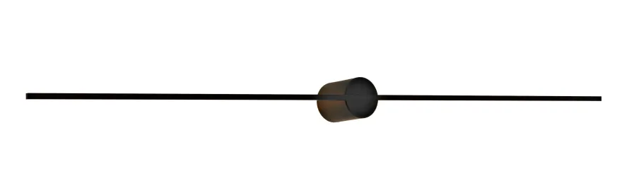 Eros 600 vegglampe IP44 dimbar Inwards - Svart