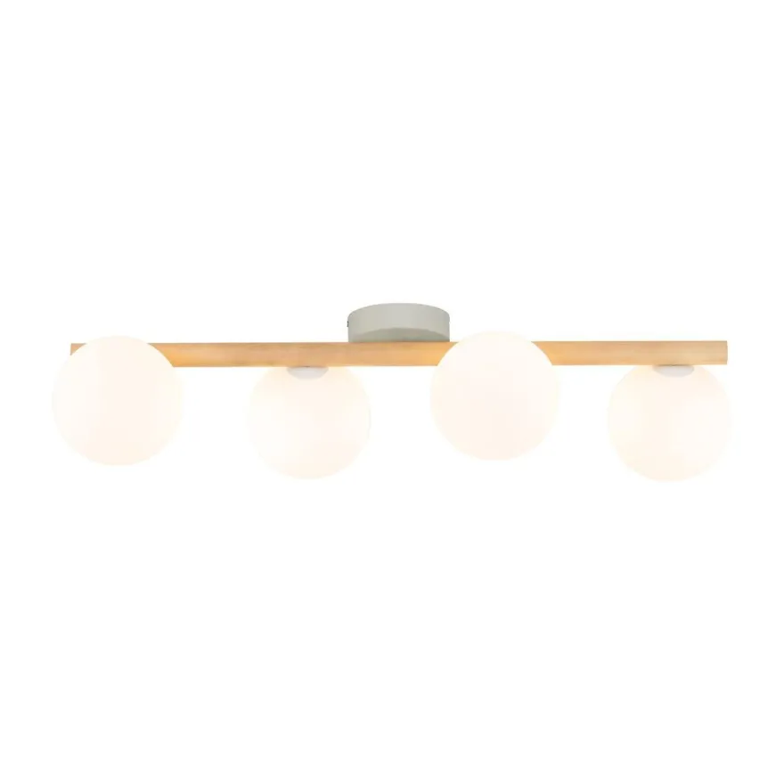 Estera wood taklampe 4-lys