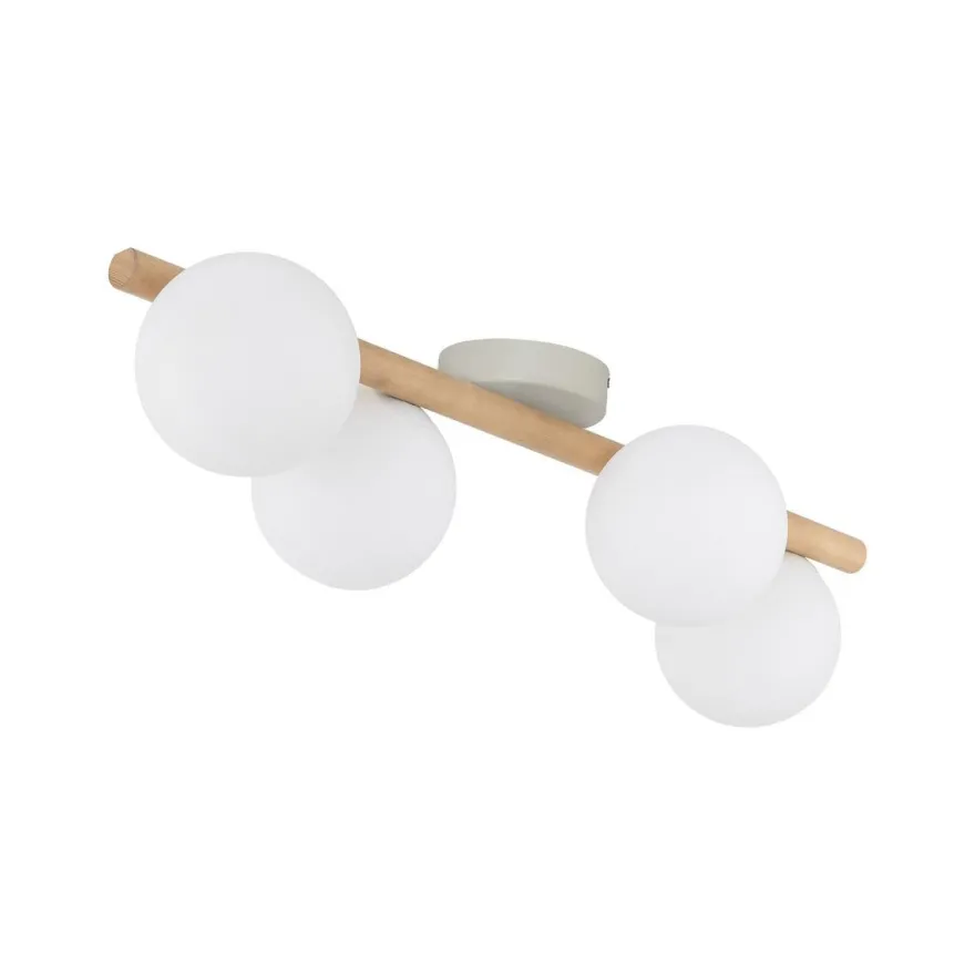 Estera wood taklampe 4-lys