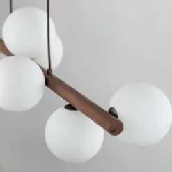 Estera wood takpendel 9-lys