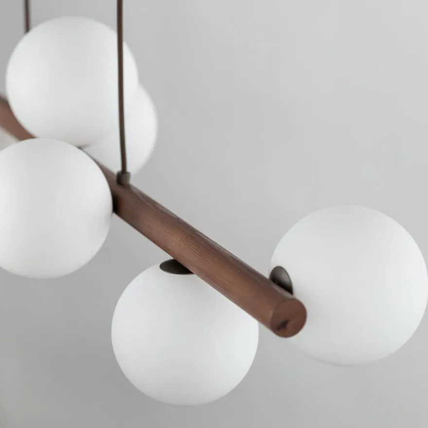 Estera wood takpendel 9-lys