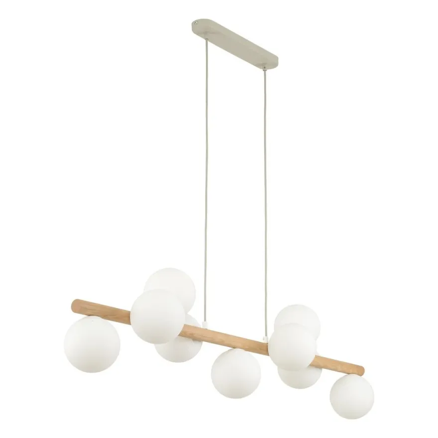 Estera wood takpendel 9-lys