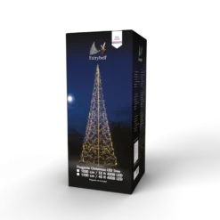 Fairybell 12M flaggstang julebelysning - 4000 LEDlys
